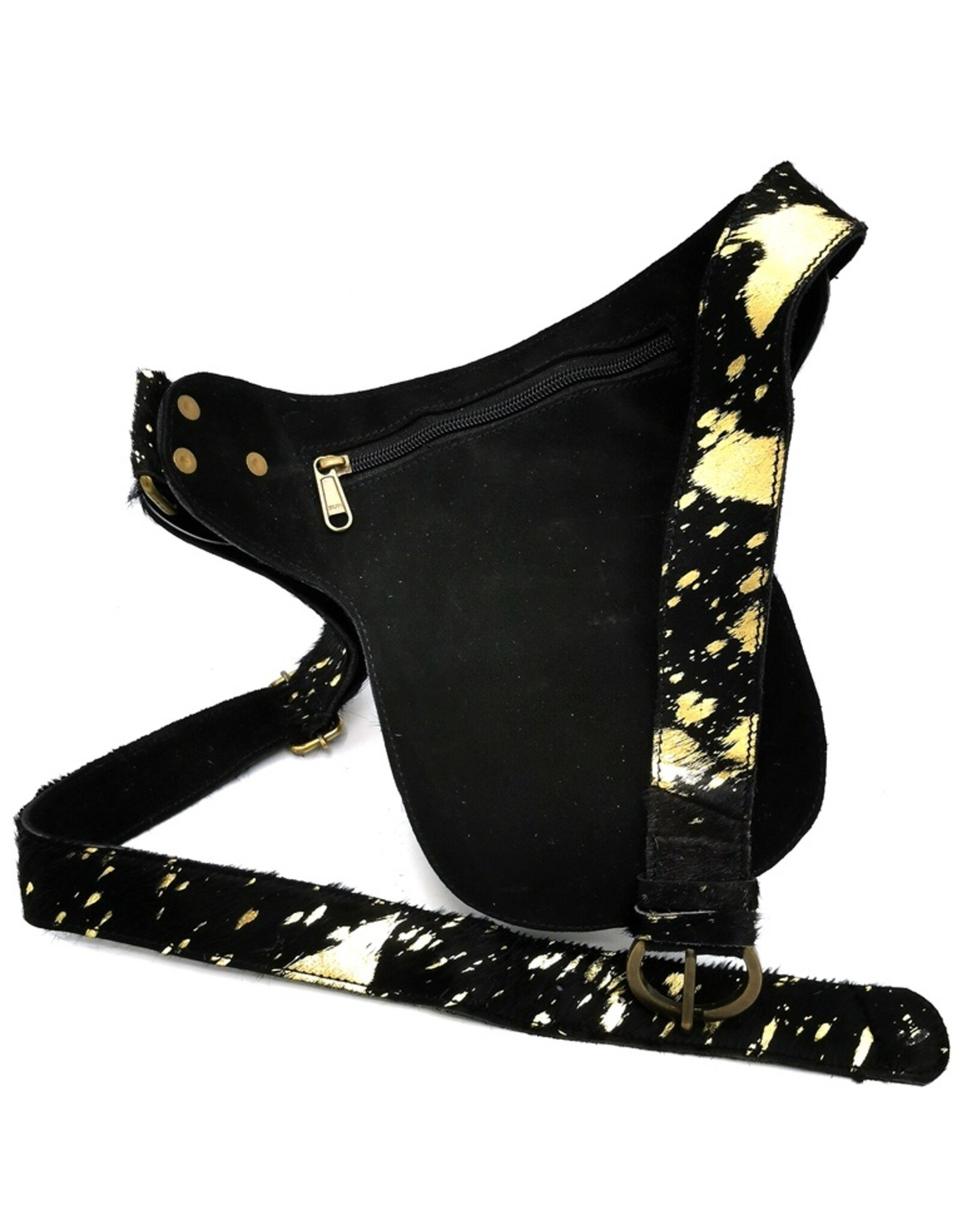 Hide & Stitches Festivaltasje Gewassen Leer Zwart | Boutique Hide & Stitches Festivaltasje Gewassen Leer Zwart | Boutique