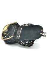 Trukado Leather Festival bags, waist bags and belt bags - Cowhide waist bag Ibiza Black-Gold