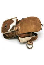 Trukado Leather bags - Cowhide waistbag with hook Ibiza - Festival bag Cowhide