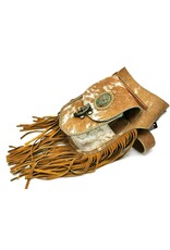 Trukado Leather Festival bags, waist bags and belt bags - Cowhide Waistbag with Fringes Ibiza Style (hazelnut)
