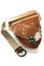 Trukado Leather Festival bags, waist bags and belt bags -  Leather waist bag cowhide Ibiza Style