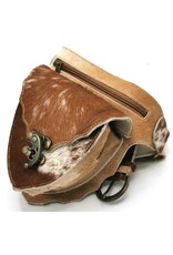 Trukado Leather Festival bags, waist bags and belt bags -  Leather waist bag cowhide Ibiza Style