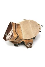 Trukado Leather Festival bags, waist bags and belt bags -  Leather waist bag cowhide Ibiza Style