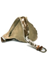 Trukado Leather Festival bags, waist bags and belt bags - Cowhide waist bag with vintage hook