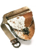 Trukado Leather Festival bags, waist bags and belt bags - Cowhide waist bag with vintage hook