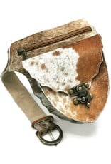 Trukado Leather Festival bags, waist bags and belt bags - Cowhide waist bag with vintage hook