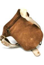 Trukado Leather Festival bags, waist bags and belt bags -Cowhide Waist Bag with Vintage Hook - Festival Bag Cowhide