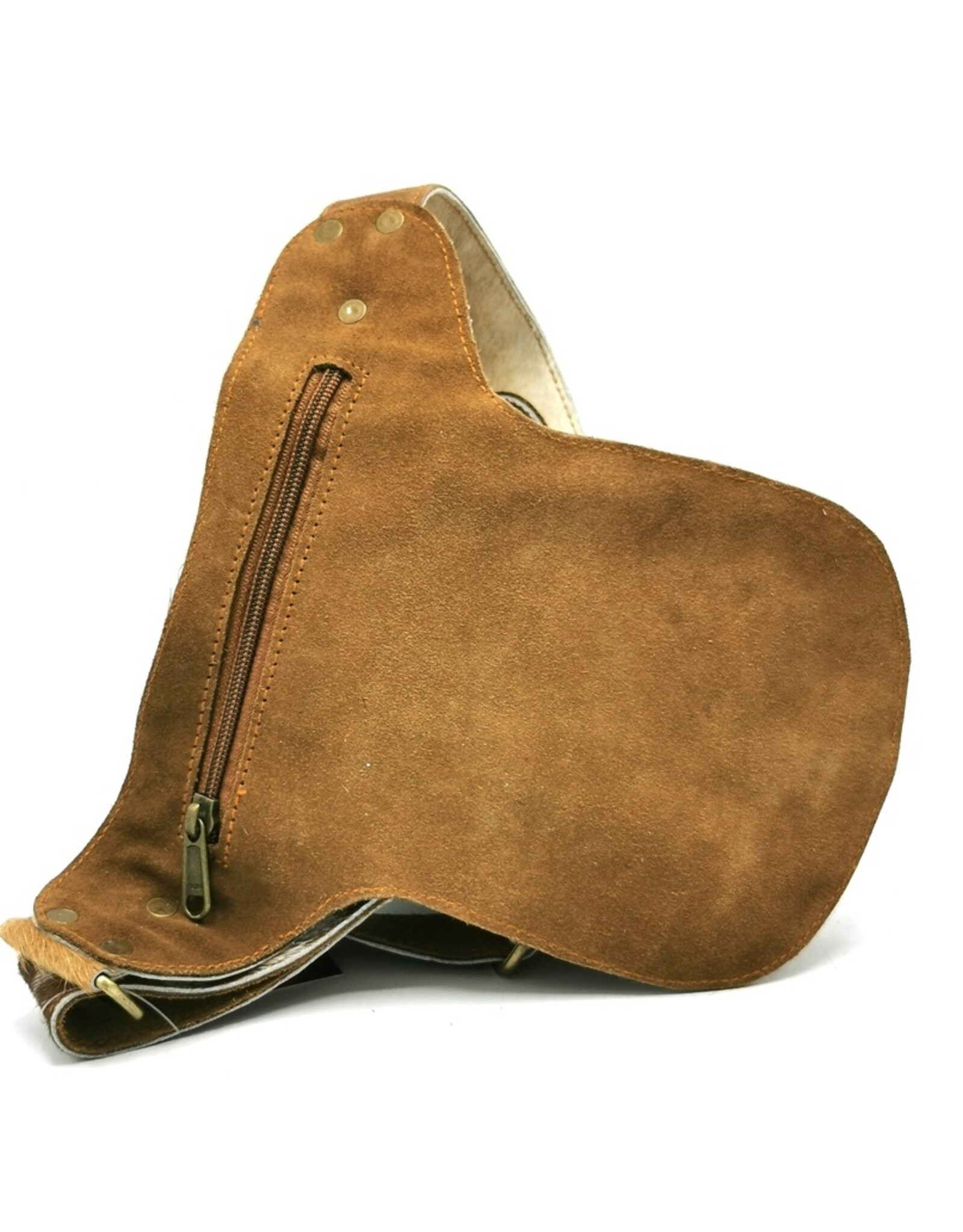 Trukado Leather Festival bags, waist bags and belt bags - Waist bag Cowhide with Vintage Hook Ibiza