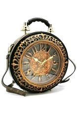 Magic Bags Fantasy bags - Clock bag with Working Clock Vintage Taupe (large)