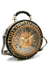 Magic Bags Fantasy bags - Clock bag with Working Clock Vintage Taupe (large)