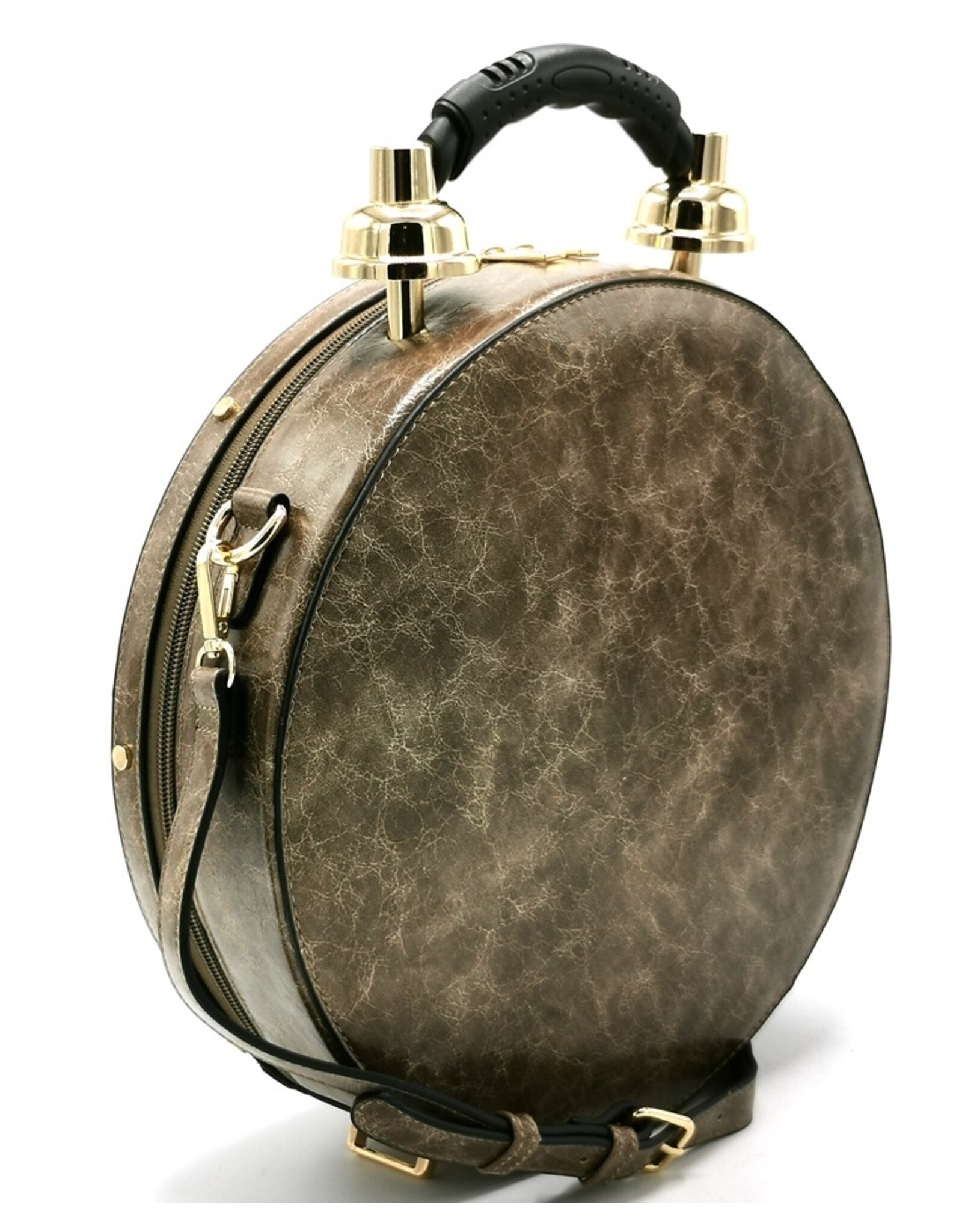 Magic Bags Fantasy bags - Clock bag with Working Clock Vintage Taupe (large)