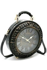 Giuliano Fantasy bags - Clock bag with Working Clock grey (large)