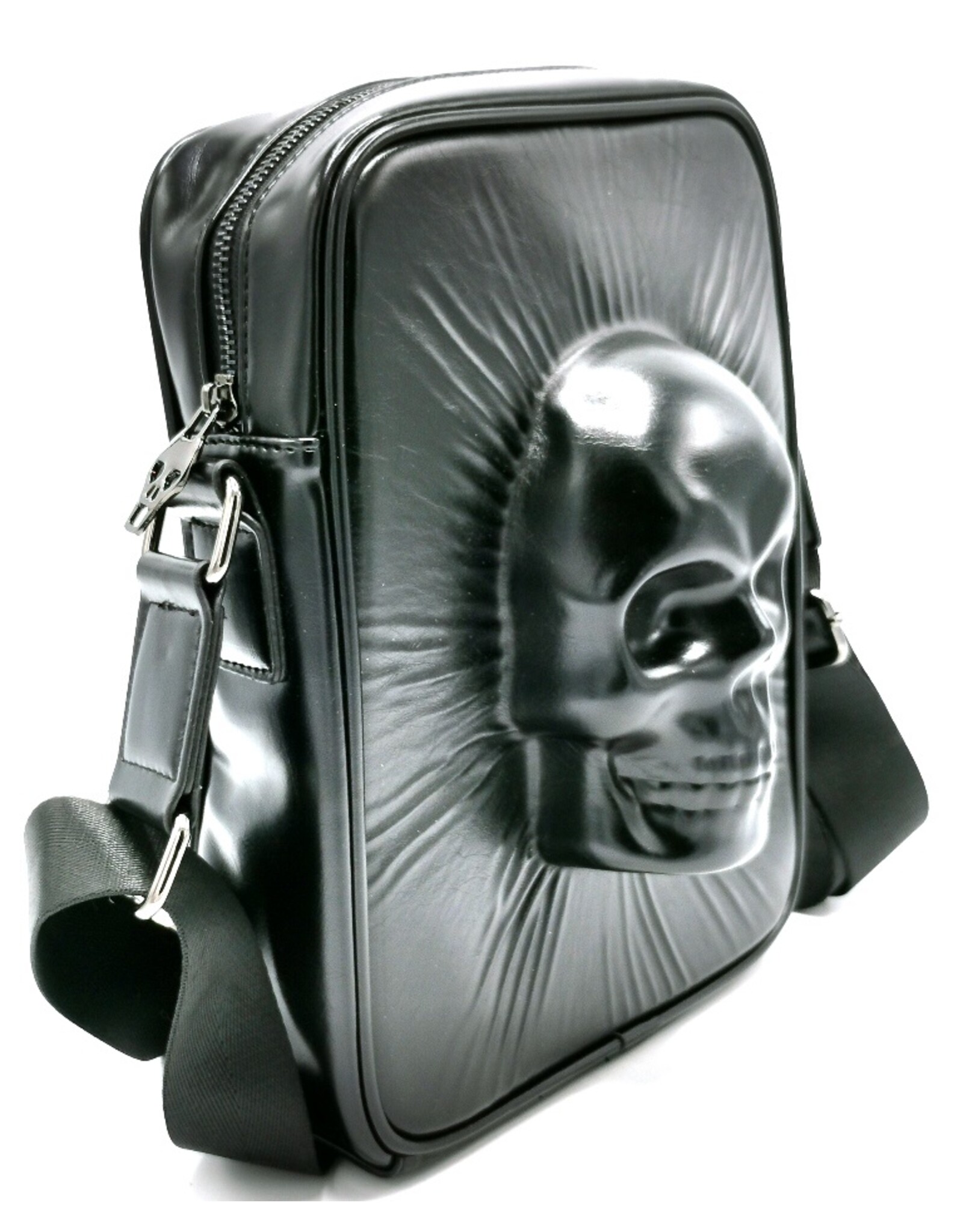 Dark Desire Gothic bags Steampunk bags - Gothic Crossbody Bag with 3d Skull