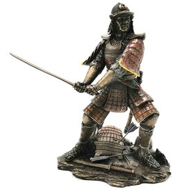 Veronese Design Japanese Samurai bronzed statue Veronese Design