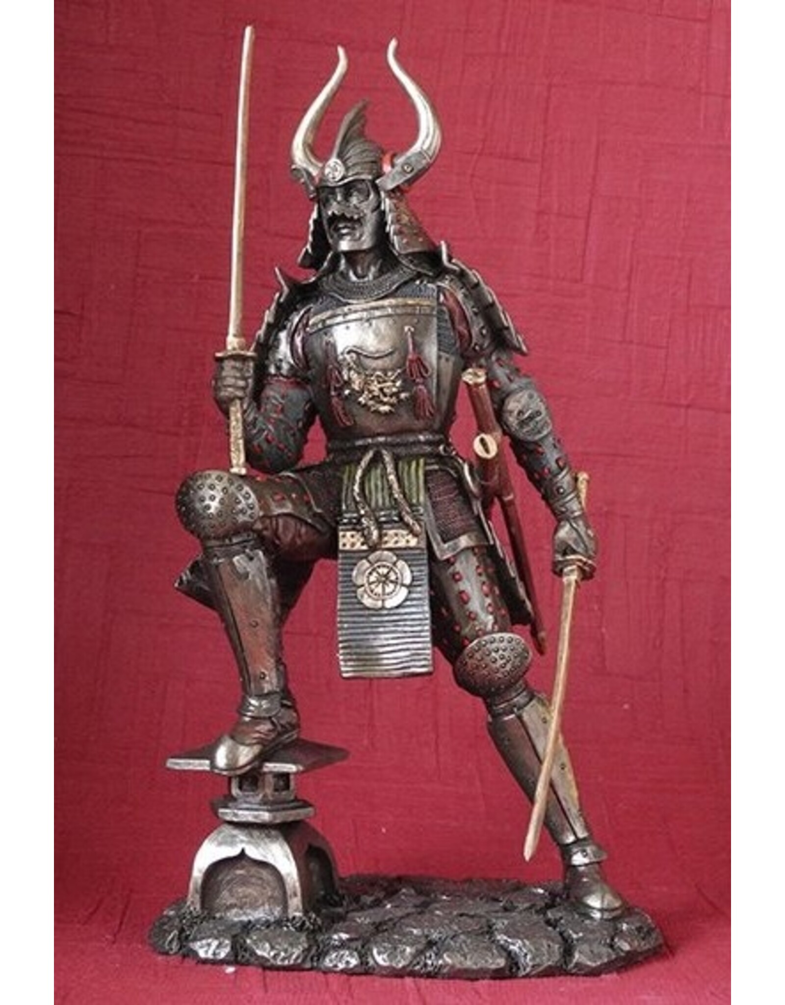 Kabuto Armoured Samurai Warrior Skull 26.6cm