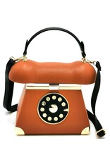 Magic Bags Fantasy tassen - Retro Telefoon tas tas bruin (cognac)