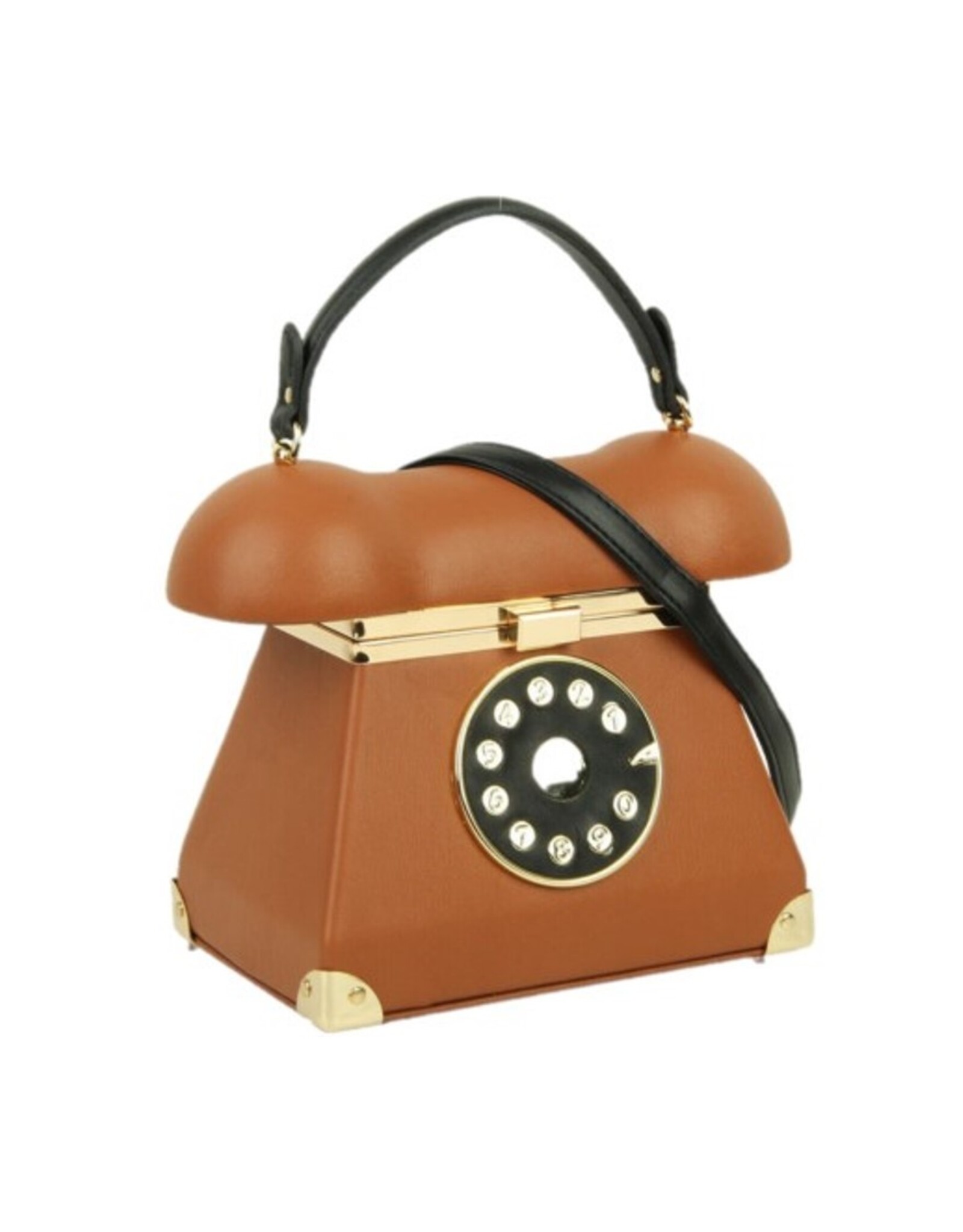 Magic Bags Fantasy tassen - Retro Telefoon tas tas bruin (cognac)