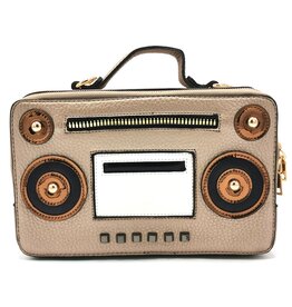 Magic Bags Boombox Radio Handbag gold (medium)