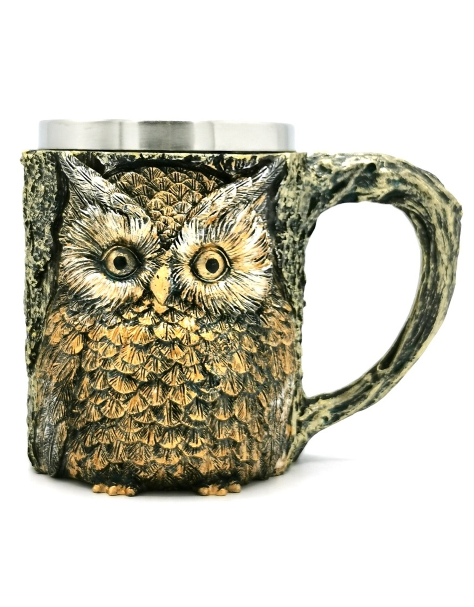 VG Tankards and goblets  - Owl mug with metal insert