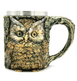 VG Owl mug with metal insert