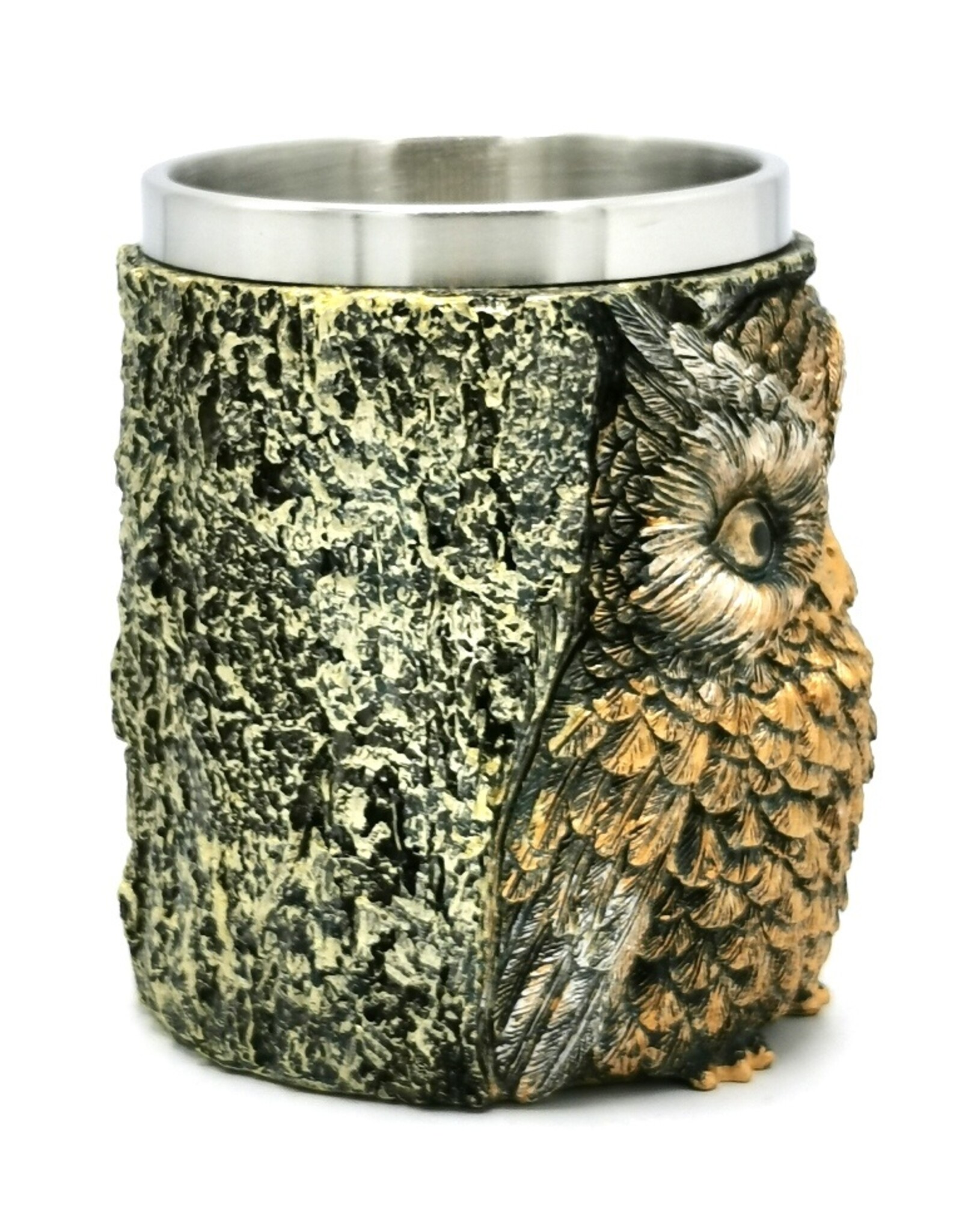 VG Tankards and goblets  - Owl mug with metal insert