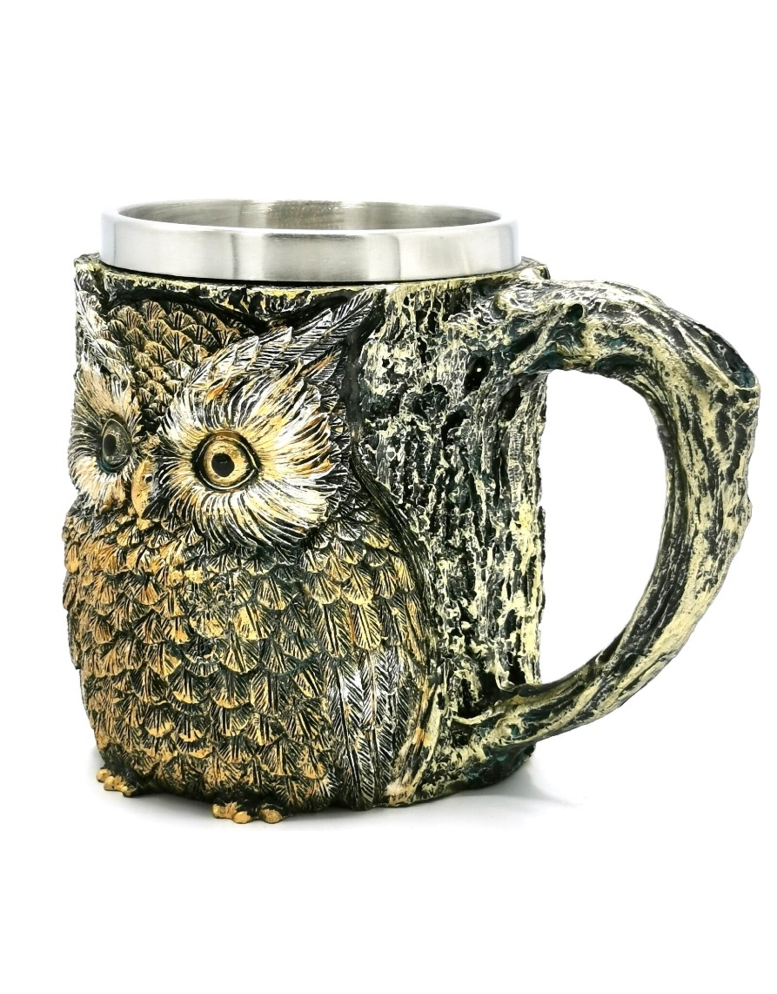 VG Tankards and goblets  - Owl mug with metal insert