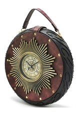 Magic Bags Fantasy bags - Clock bag with Working Clock Raceband Bordeaux (large)
