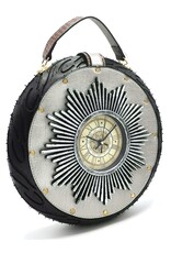 Magic Bags Fantasy bags - Clock bag with Working Clock Raceband Silver (large)