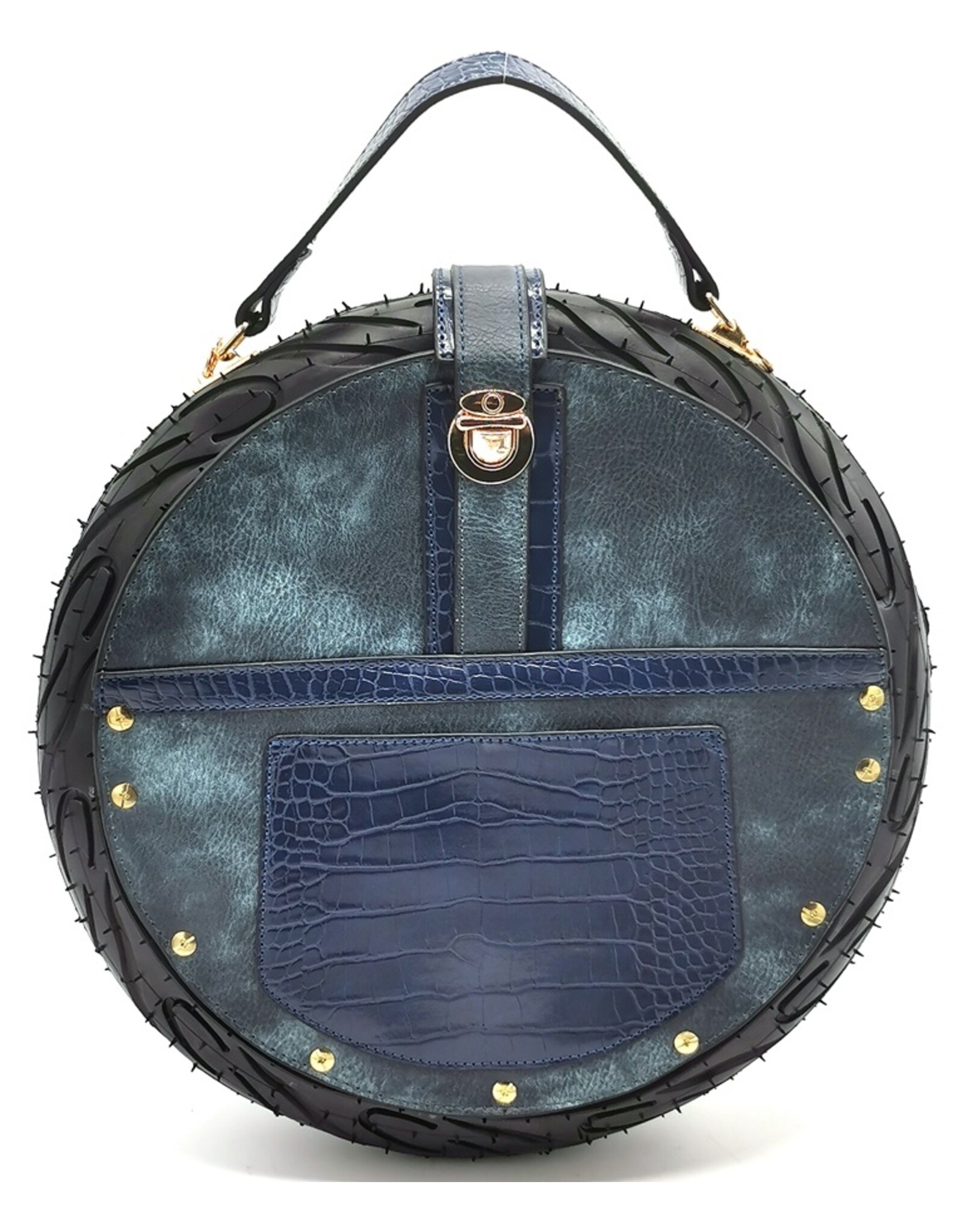 Magic Bags Fantasy bags - Clock bag with Working Clock Raceband Blue (large)