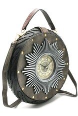 Magic Bags Fantasy bags - Clock bag with Working Clock Raceband Grey (large)