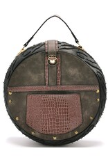 Magic Bags Fantasy tassen - Klok tas met Werkende Klok Raceband Grijs (large)