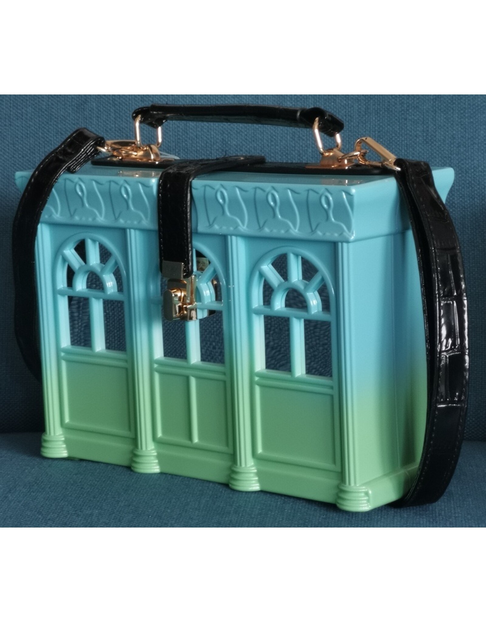 Systyle Fantasy tassen - Handtas Huis Babyblauw-groen