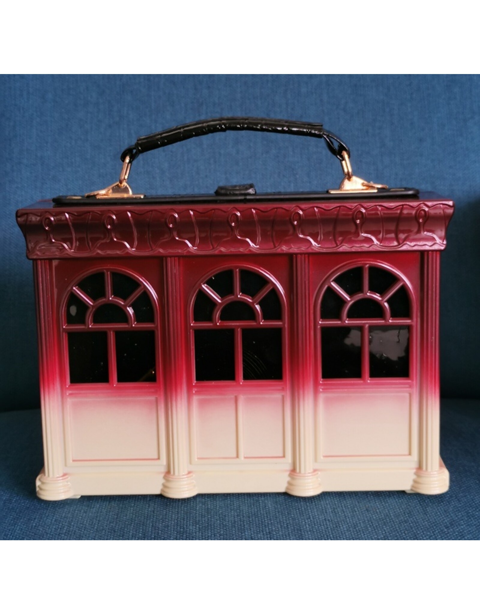 Systyle Fantasy tassen - Handtas Huis Bordeaux-crème