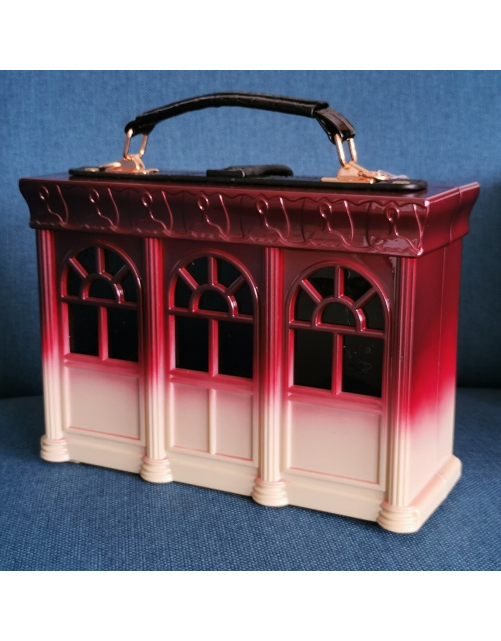 Systyle Fantasy tassen - Handtas Huis Bordeaux-crème