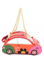 Systyle Fantasy bags and wallets - Handbag Vintage Car Flowerpower Peace&Love