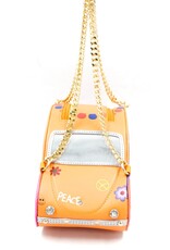 Systyle Fantasy bags and wallets - Handbag Vintage Car Flowerpower Peace&Love