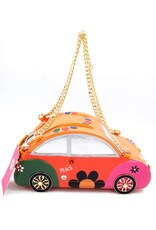 Systyle Fantasy bags and wallets - Handbag Vintage Car Flowerpower Peace&Love