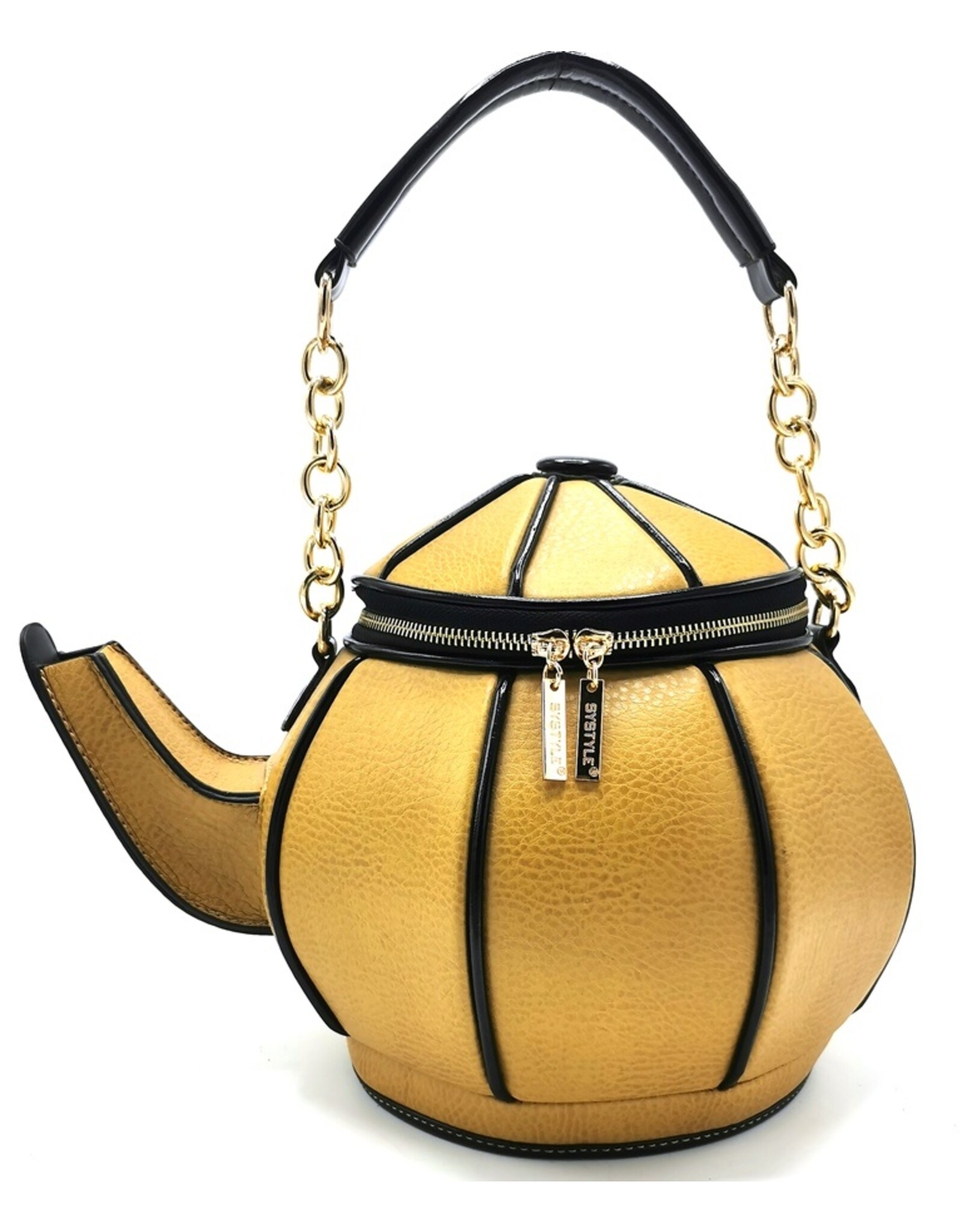 Systyle Fantasy bags and wallets - Teapot handbag Mustard Yellow