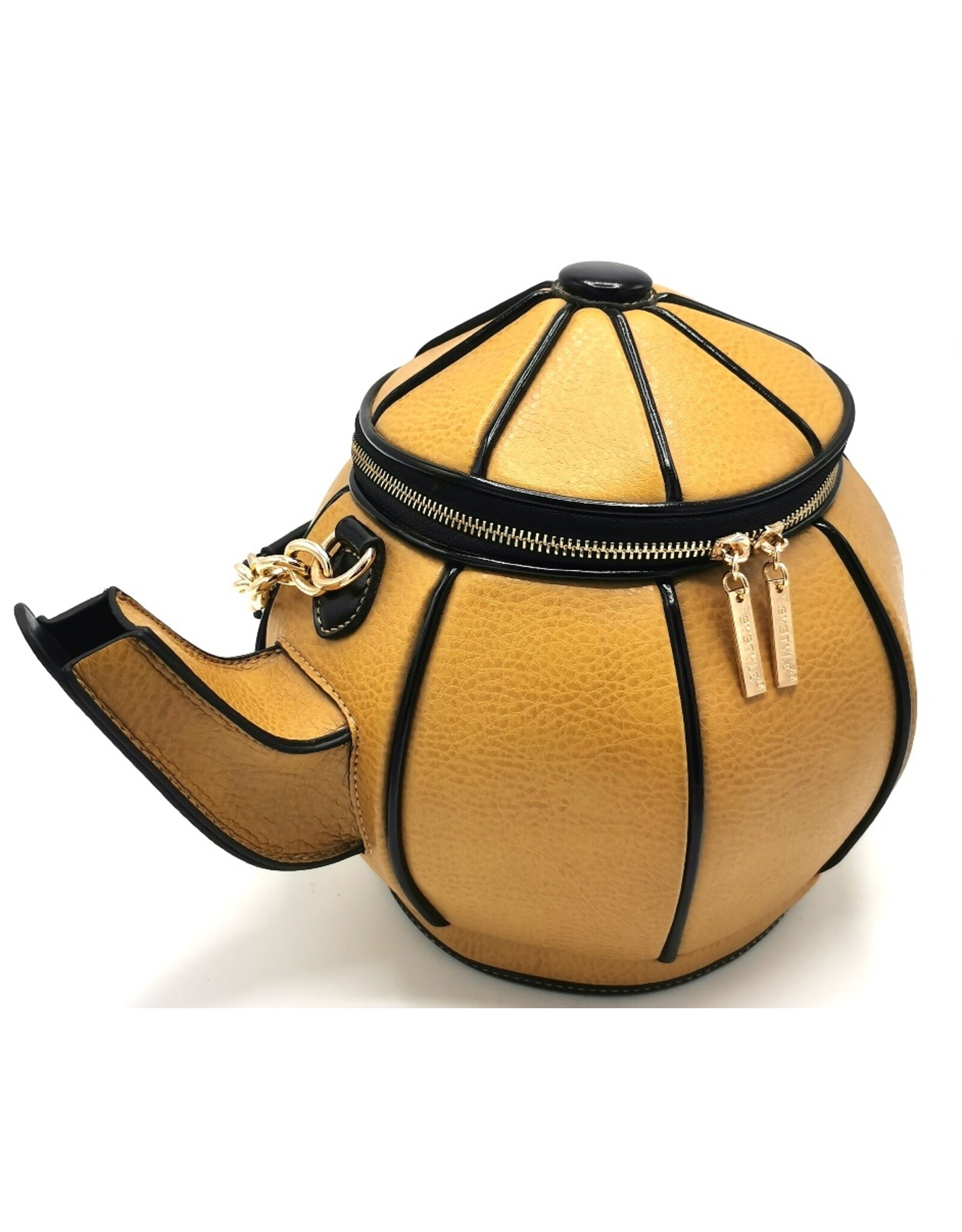 Systyle Fantasy bags and wallets - Teapot handbag Mustard Yellow