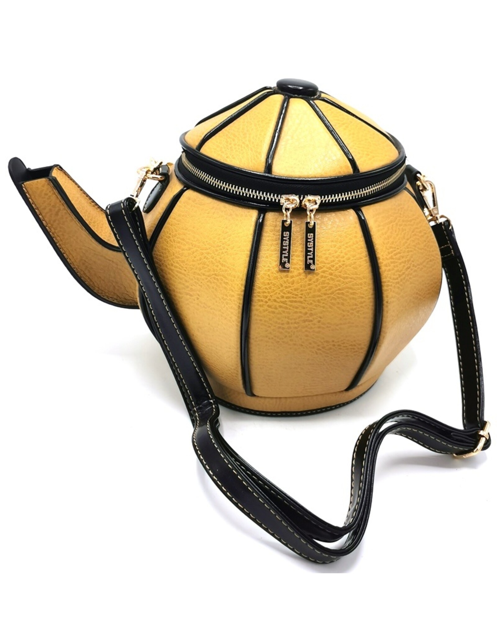 Systyle Fantasy bags and wallets - Teapot handbag Mustard Yellow