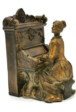 Dutch Style Giftware & Lifestyle - Bookends set Lady behind piano Baroque style