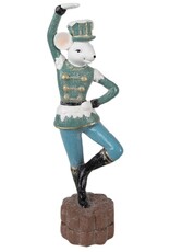 C&E Giftware Beelden Collectables - Beeldje Muis Huzaar Dansend 26cm