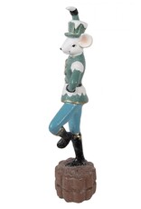 C&E Giftware Beelden Collectables - Beeldje Muis Huzaar Dansend 26cm