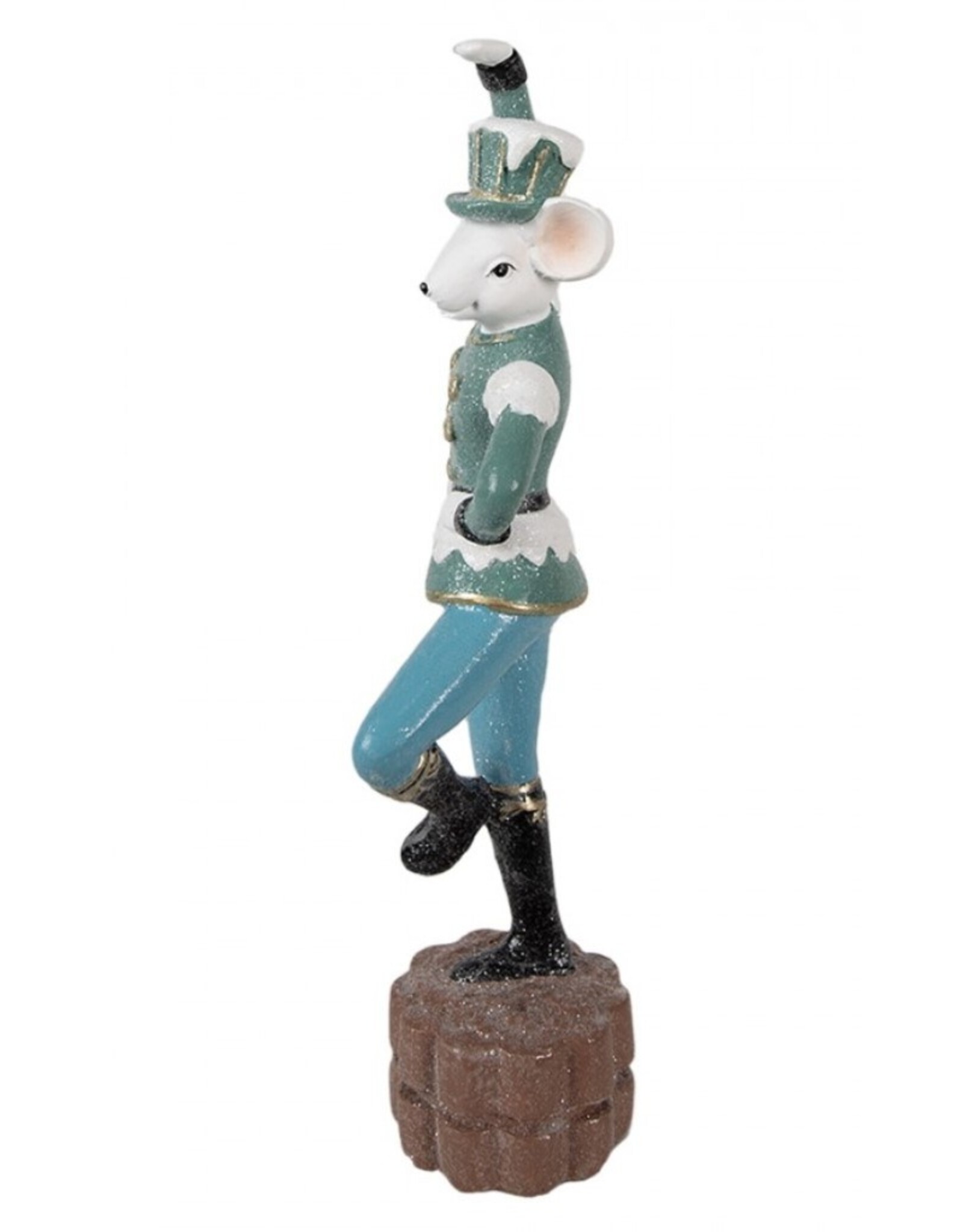 C&E Giftware Beelden Collectables - Beeldje Muis Huzaar Dansend 26cm