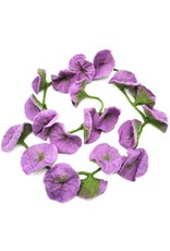 Trukado Miscellaneous - Felt Flower Garland Lilac handmade, approx 180cm