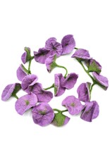 Trukado Miscellaneous - Felt Flower Garland Lilac handmade, approx 180cm