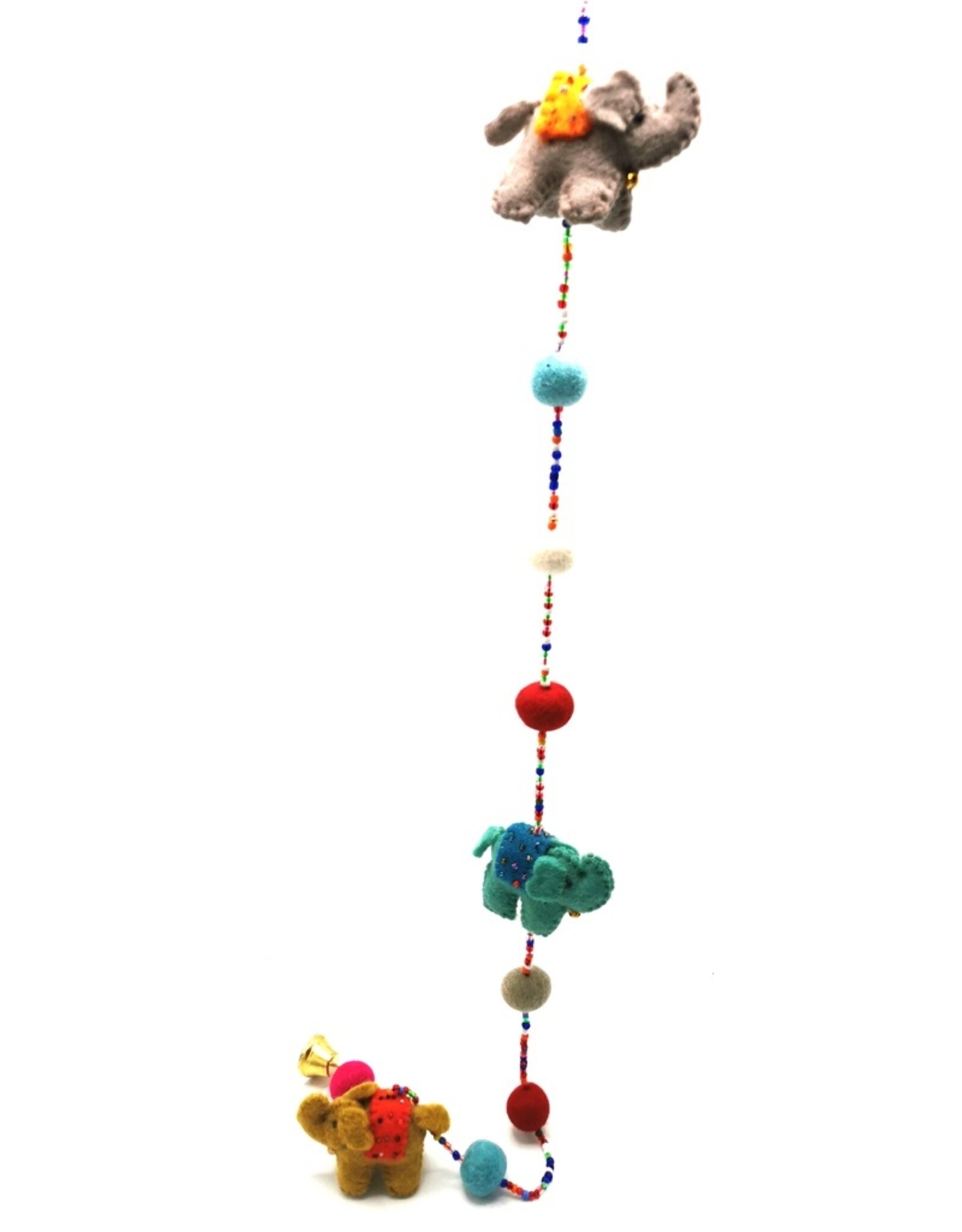 Trukado Miscellaneous - Felt Mobile Elephants handmade, approx. 100cm