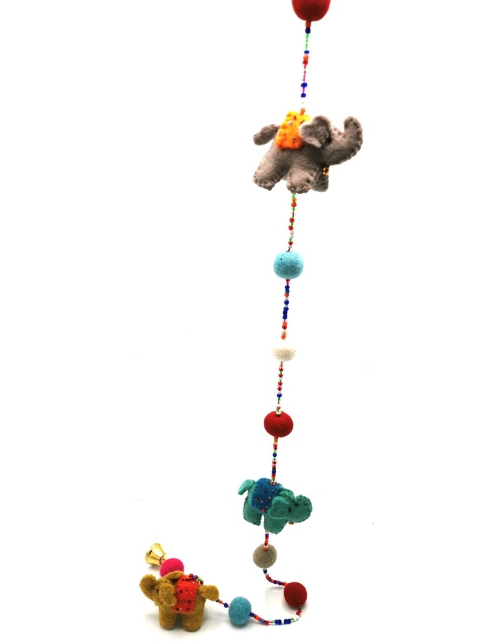 Trukado Miscellaneous - Felt Mobile Elephants handmade, approx. 100cm