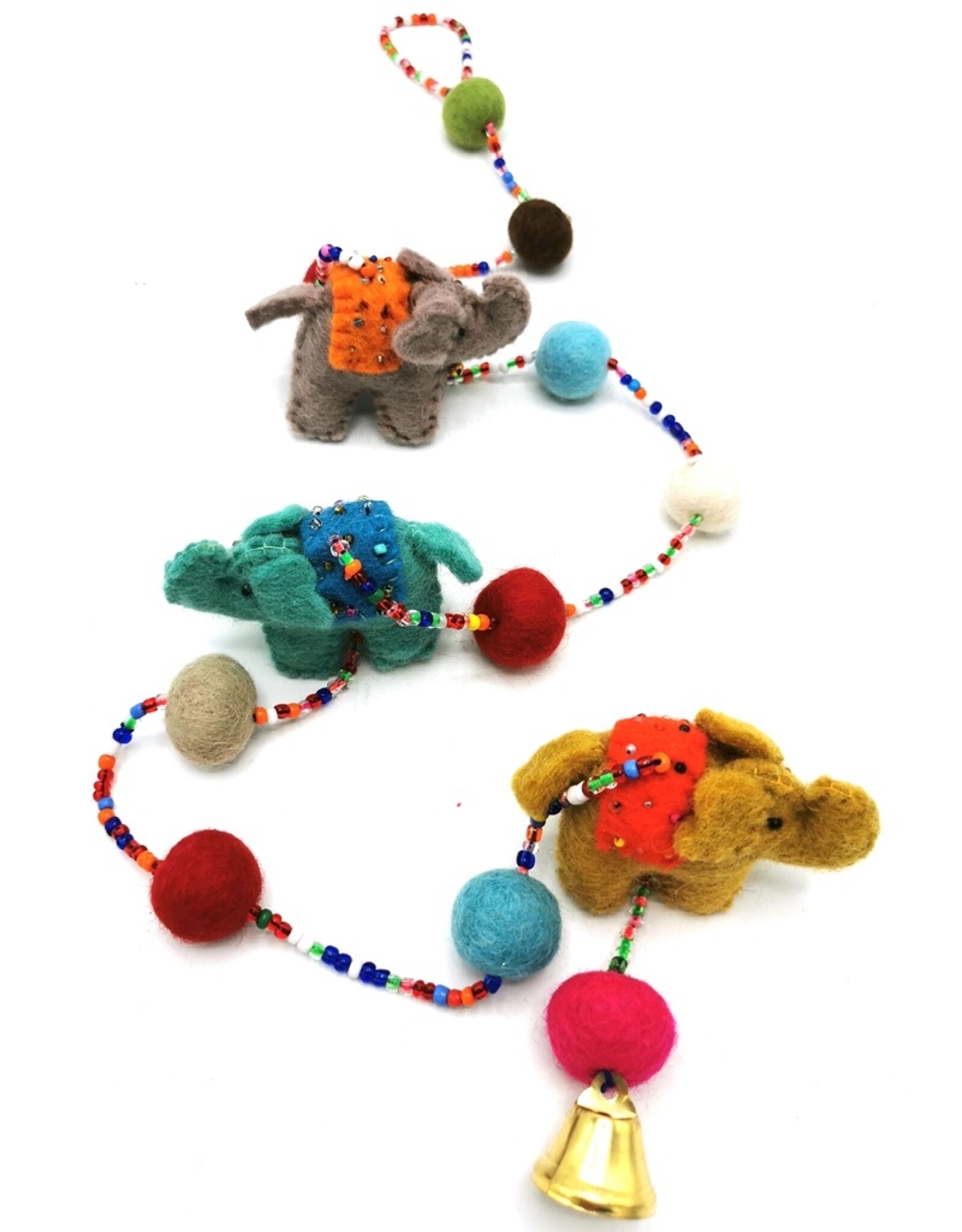 Trukado Miscellaneous - Felt Mobile Elephants handmade, approx. 100cm