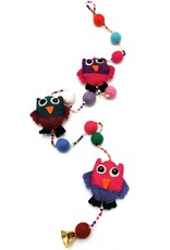 Trukado Miscellaneous - Felt Mobile Owls handmade, approx 100cm